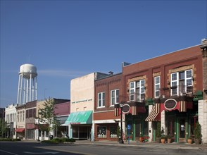 Historic buildings in downtown Tuscumbia, Alabama