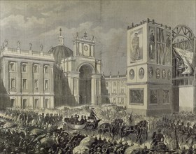 The triumphal entry of Victor Emmanuel II of Italy into Naples on November 7th, 1860.