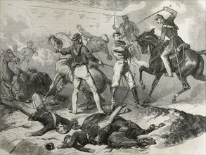 Risorgimento. Sicily Conquest. Batlle of Milazo. 17-24 July 1860. Engraving. 19th century.