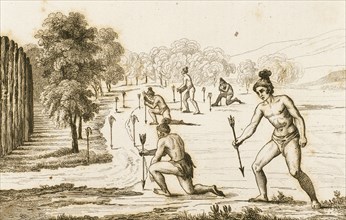 Timucuan indians declaring war.