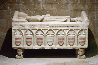Gothic tomb of the Guimera family. Church of San Miguel.