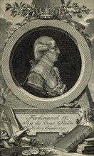 Ferdinand I of the Two Sicilies (1751-1825). Third son of King Charles III of Spain. Engraving by Cremer.