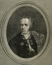 Maximilien Sebastien Foy (1775-1825). French military leader, statesman and writer. Portrait. Engraving by A. Lefevre.