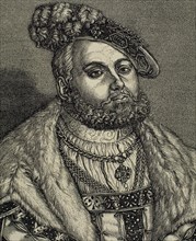 John Frederick I (1503-1554), called John the Magnanimous, Elector of Saxony. Engraving.