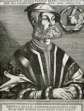 Bernhard Knipperdolling (c. 1495-1536). German leader of the MÃ¼nster Anabaptists. Engraving.