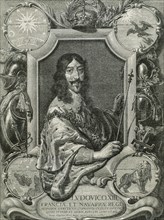 Louis XIII of France (1601-1643). King of France and Navarre (Louis II) .1610-1620.   Engraving.