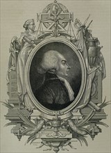 Jerome Petion de Villeneuve (1756-1794). French writr and politician. Portrait. Engraving.