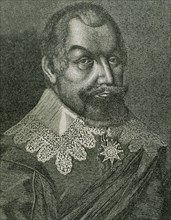 Axel Oxenstierna (1583-1654). Swedish statesman. Portrait. Engraving