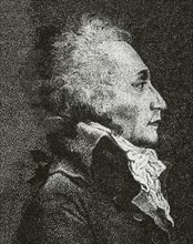 Maximilien Robespierre (1758-1794). Politician of the French Revolution.
