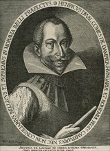 Heinrich Duval (1580-1620). Count of Dampierre. Portrait. Engraving.