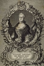 Catherine the Great (1729-1796). Empress and Autocat of All the Russias. Portrait. Engraving.