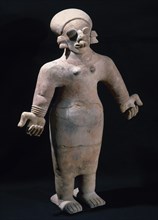 Clay human figure.
