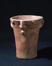 Anthropomorphic ceramic vessel.