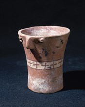 Anthropomorphic ceramic vessel.
