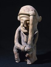 Male figure representing a thinker.