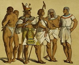 Pharaoh with public servants.