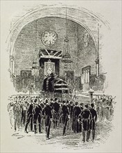 Transfer of the mortal remains of Ramon Berenguer III the Great from the Cent Room in the Barcelona City Hall to Ripoll.