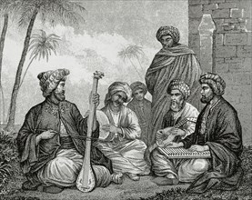 Arabian musicians.