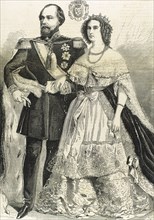 William III of the Netherlands with his wife, Sophie of Wurttemberg.