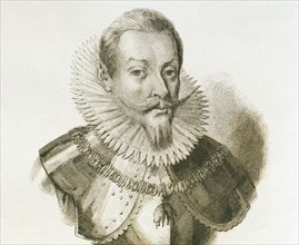 Sigismund III Vasa (1566-1632). King of Poland, Gran Duke of LIthuania and King of Sweden. Engraving.