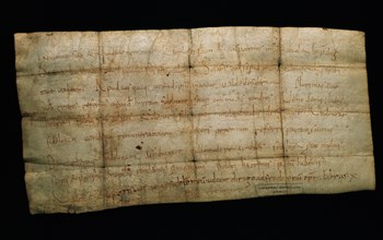 Document of the Holy Roman emperor Charles the Bald to the people of Barcelona.