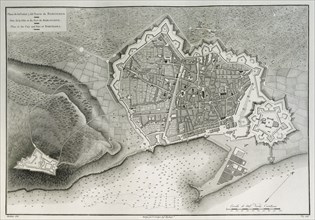 Barcelona. Map, 1808.