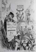 Caricature of The private and public life of animals.