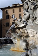 Fountain of the Pantheon at Piazza della Rotonda.
