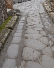 Pompeii. Cobbled street.
