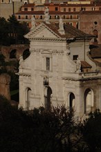 Facade of Church Saint Francesca Romana.