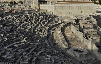 Model of the city of Jerusalem.