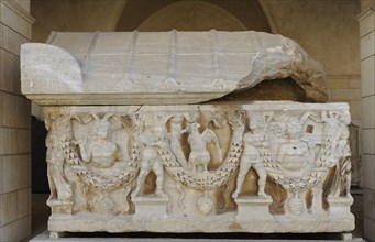 Garland sarcophagus.