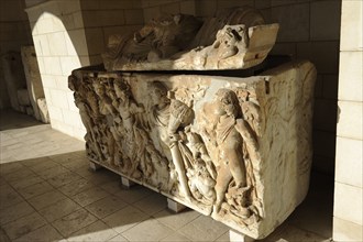 Sarcophagus, marble. Tel Turmus.