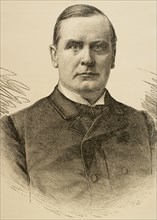 William McKinley (1843-1901). 25th President of the United States. Engraving.