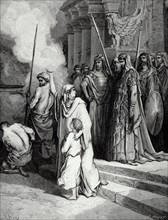 Bible. The Courage of a Mother of Maccabees. Illustration by Gustave Dore. II Maccabees.