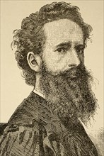 Hans Makart (1840 - 1884). Austrian academic history painter, designer, and decorator, Engraving.