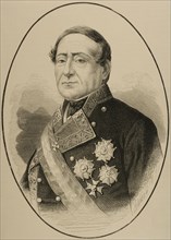 Juan Jose Martinez y Espinosa (1804-1875). Spanish Navy. Portrait. Engraving.
