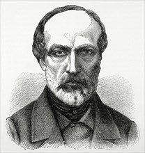 Giuseppe Mazzini (1805-1872). Italian politician, activist for the unification of Italy. Engraving,1883.