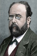 Teodoro Llorente Olivares (1836-1911). Spanish writer. Engraving. Colored.