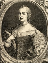 Queen Maria Theresa of Austria (1717-1780). Engraving, 1882.