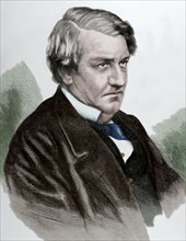 Richard Southwell Bourke (1822 -1872). Member of the British Conservative Party from Dublin, Ireland. Engraving. Colored.