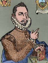 Mateo Aleman (1547-1615?). Spanish novelist and writer. Colored.