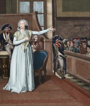 Marie Antoinette before the court.