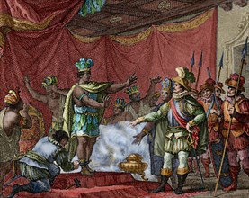 Cortes took prisoner Moctezuma II.