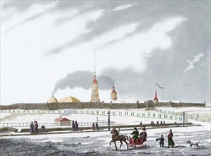 Peter and Paul Fortress and Neva River.