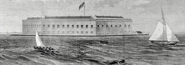 Fort Sumter in Charleston Bay.
