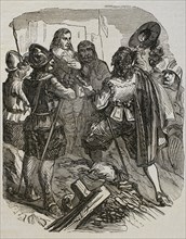 Armand-Charles de La Porte, Duc de La Meilleraye, receives the marshal's baton.