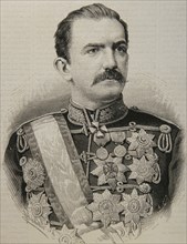 King Milan I of Serbia.