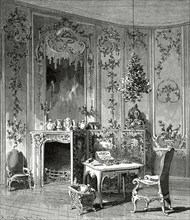 The room of Voltaire in the Sanssouci Palace in Potsdam.