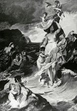 Venus Anadyomene or Venus Rising From the Sea.